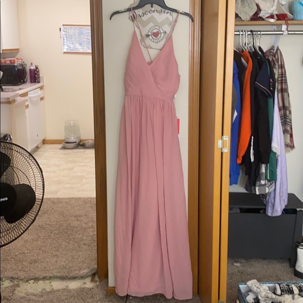 V neck dress